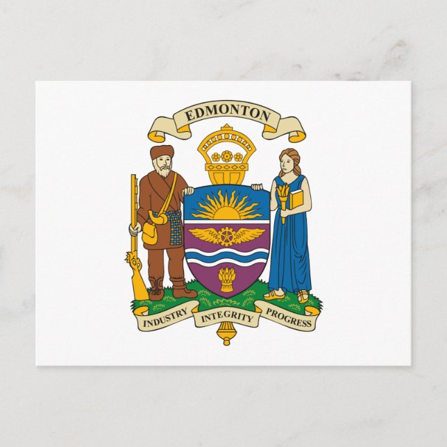 Edmonton Coat of Arms Postcard (Front)