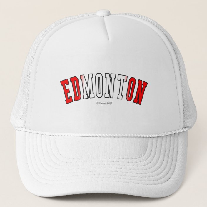 Edmonton in Canada National Flag Colors Hat