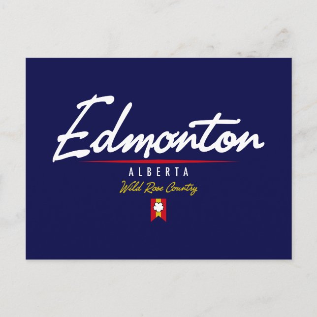 Edmonton Script Postcard (Front)