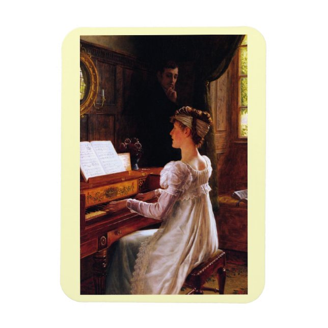 Edmund Blair Leighton, Courtship Victorian Art Magnet (Vertical)