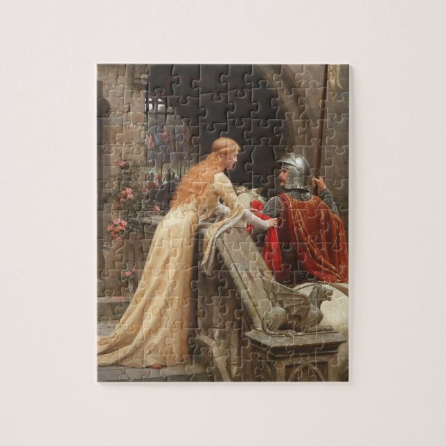 'Edmund Blair Leighton' Painting Jigsaw Puzzle (Vertical)