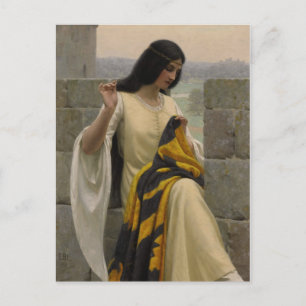 Edmund Blair Leighton Seamstress Postcard