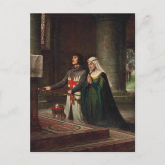 Edmund Blair Leighton - The Dedication Postcard
