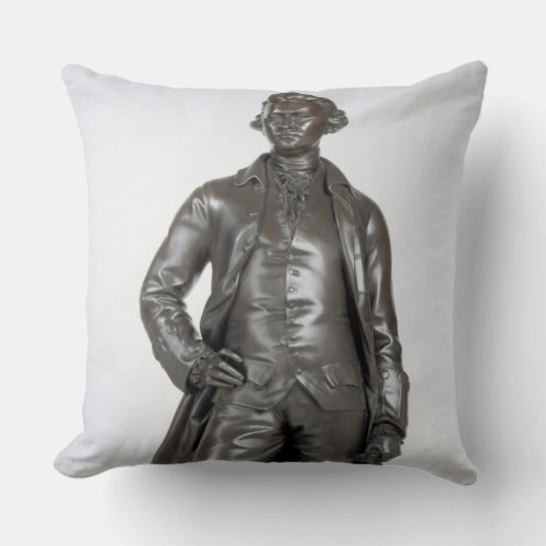 Edmund Burke 1729_97 1865 bronze Throw Pillow