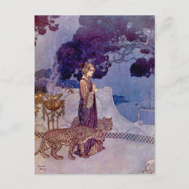 Edmund Dulac - Circe, The Enchantress Postcard (Front)