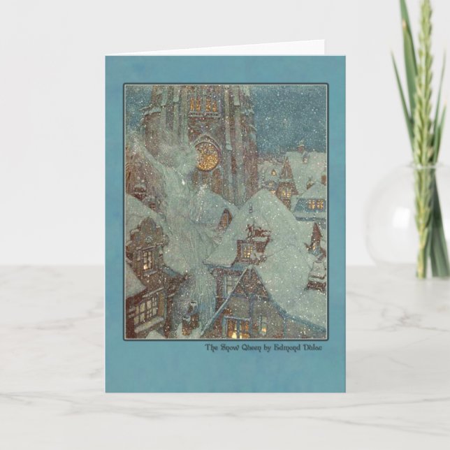 Edmund Dulac Illustration from The Snow Queen Card (Front)