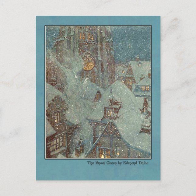 Edmund Dulac Illustration from The Snow Queen Postcard (Front)