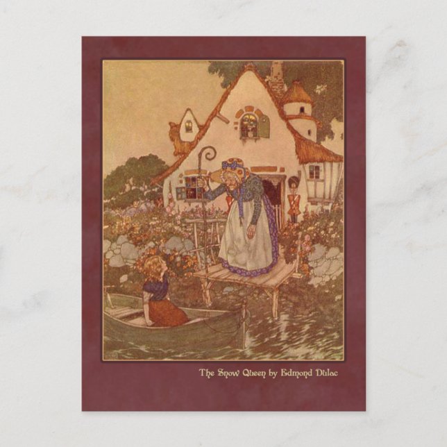 Edmund Dulac Illustration from The Snow Queen Postcard (Front)