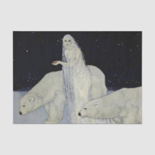 Edmund Dulac Snow Queen Painting Tissue Paper