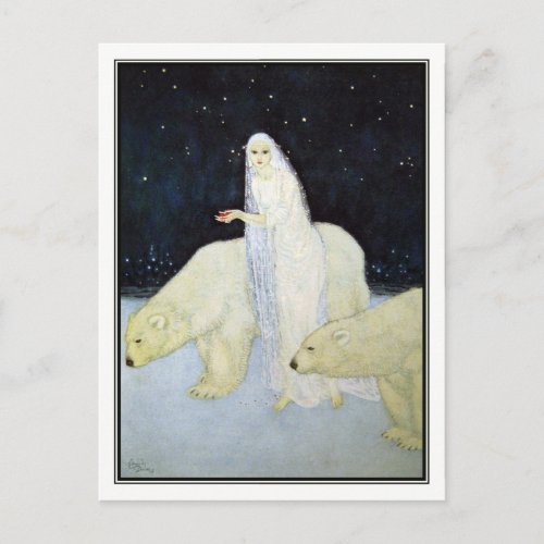 Edmund Dulac _ The Snow Maiden Postcard