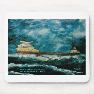 Edmund Fitsgerald 1996 with text Mouse Pad