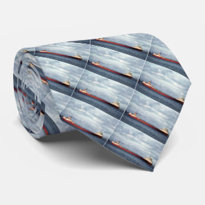 Edmund Fitzgerald on the St. Clair River Vintage Tie