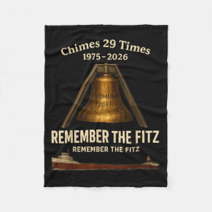 Edmund Fitzgerald, Remember The Fitz Great Lakes M Fleece Blanket