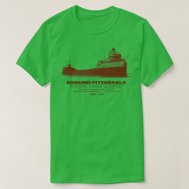 Edmund Fitzgerald T-Shirt (Design Front)