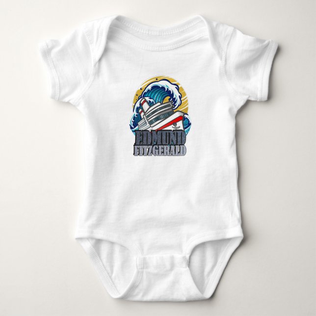 Edmund Fitzgerald | Tribute to the Legendary Ship Baby Bodysuit (Front)