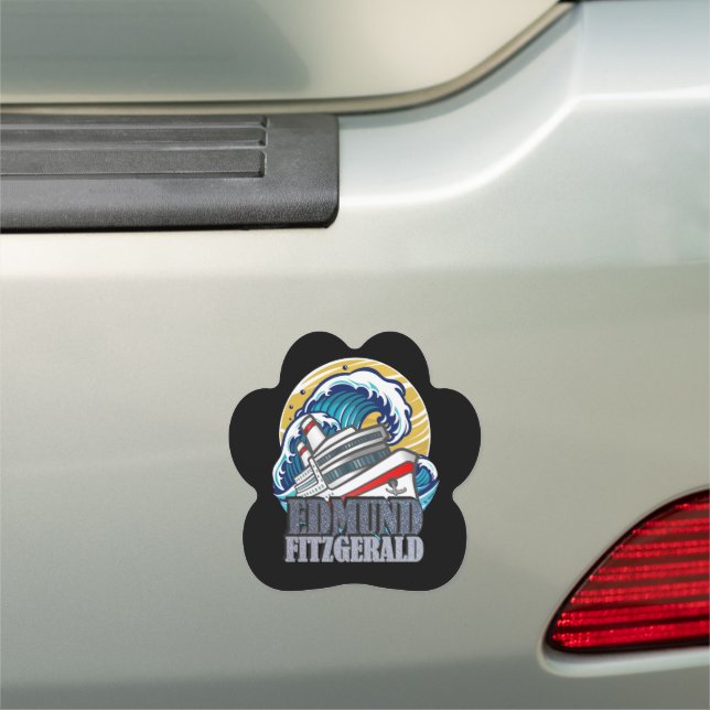 Edmund Fitzgerald | Tribute to the Legendary Ship Car Magnet (In Situ)