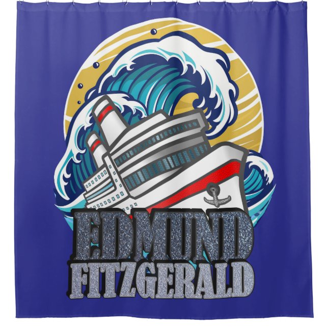 Edmund Fitzgerald | Tribute to the Legendary Ship Shower Curtain (Front)