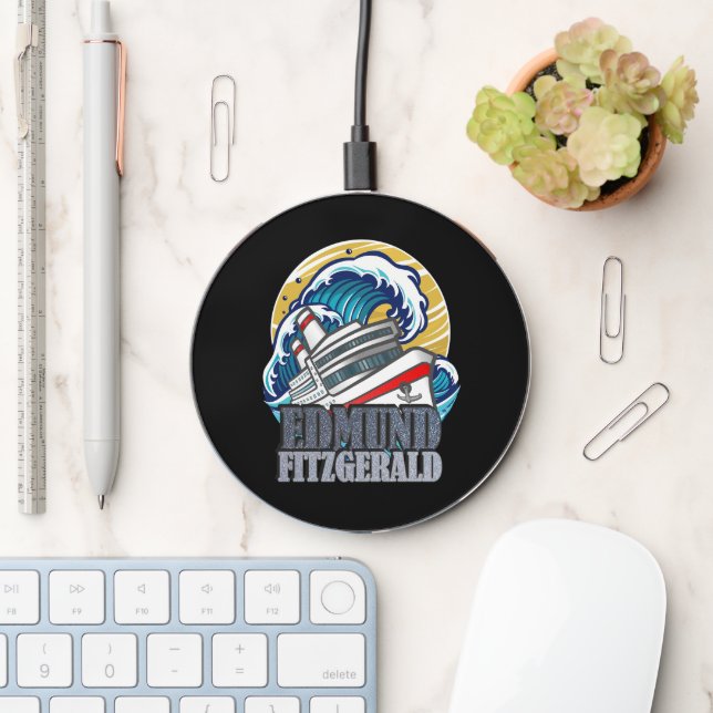 Edmund Fitzgerald | Tribute to the Legendary Ship Wireless Charger (Desk)