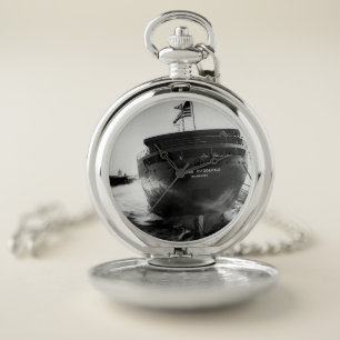 Edmund Fitzgerald Vintage Great Lakes Freighter Pocket Watch