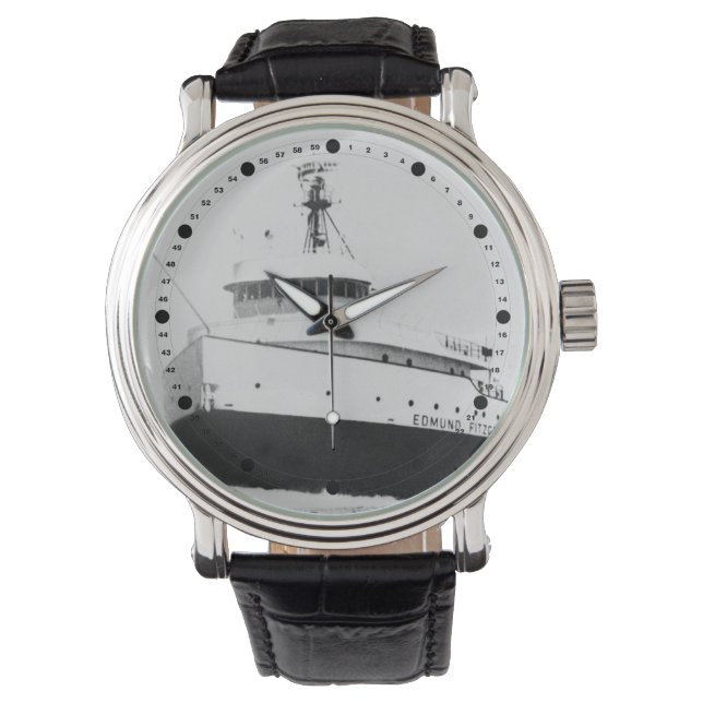 Edmund Fitzgerald Vintage Great Lakes Freighter Wa Watch (Front)