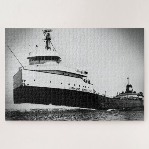 Edmund Fitzgerald Vintage Maritime Great Lakes Jigsaw Puzzle