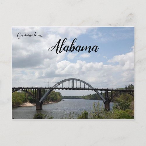 Edmund Pettus Bridge in Alabama Postcard