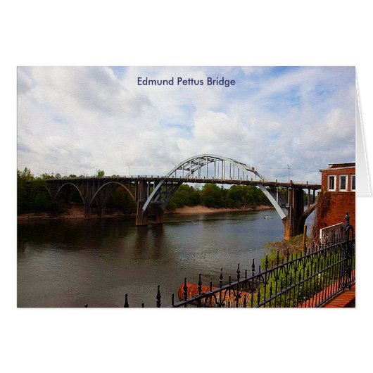 Edmund Pettus Bridge in Selma, Alabama Cards (Front Horizontal)