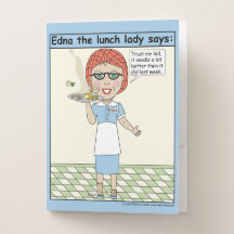 Edna the Lunch Lady, it's just a hair