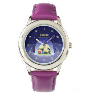 Edo-Neko's Snowy Celebration Kid's  Watch