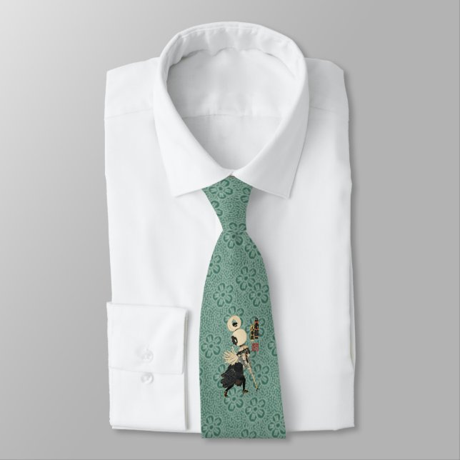 Edo no Hana Kodomo Asobi "Hachibankumi-Wagumi" Neck Tie (Tied)