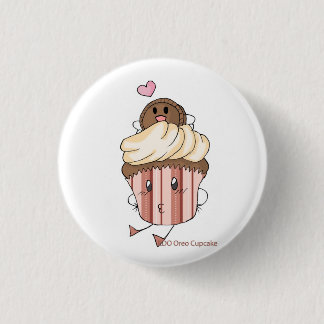 EDO Oreo Cupcake Pinback Button