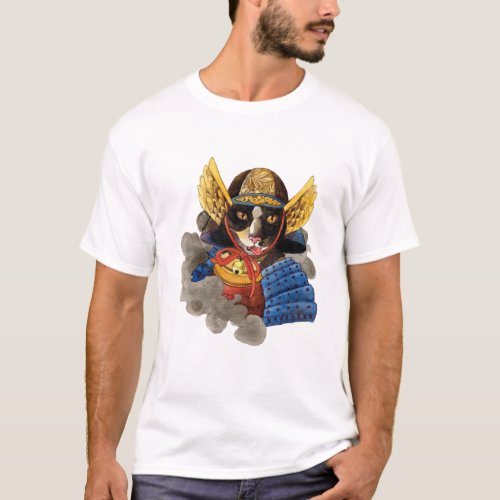 Edo Samurai Cat T_Shirt