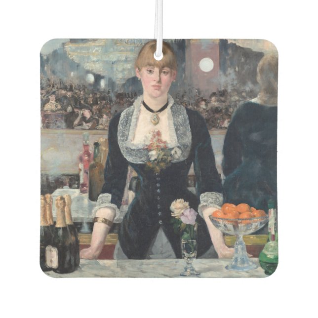 Edouard Manet - A Bar at the Folies-Bergere Air Freshener (Front)