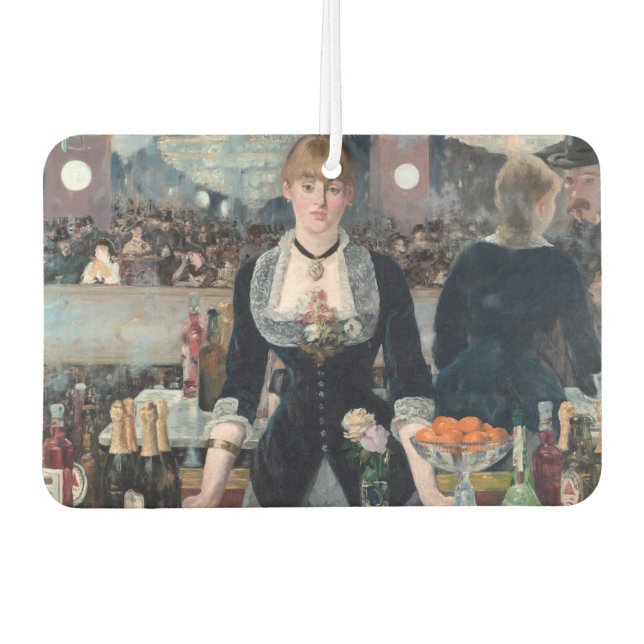 Edouard Manet - A Bar at the Folies-Bergere Air Freshener (Front)