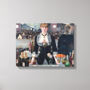 Edouard Manet - A Bar at the Folies-Bergere Canvas Print