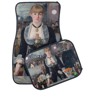 Edouard Manet - A Bar at the Folies-Bergere Car Floor Mat