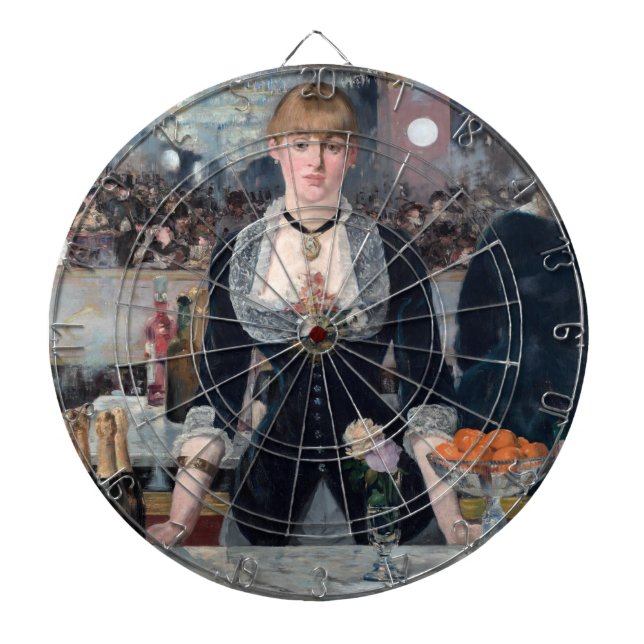 Edouard Manet - A Bar at the Folies-Bergere Dart Board (Front)