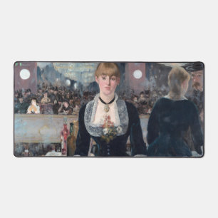 Edouard Manet - A Bar at the Folies-Bergere Desk Mat