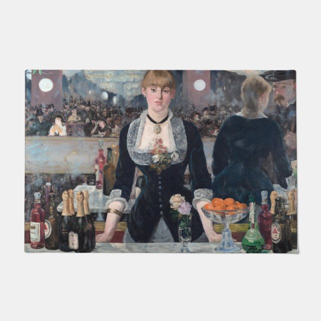 Edouard Manet - A Bar at the Folies-Bergere Doormat (Front)