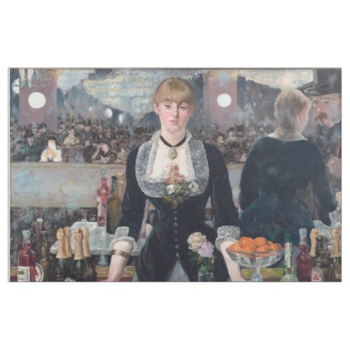 Edouard Manet _ A Bar at the Folies_Bergere Fabric