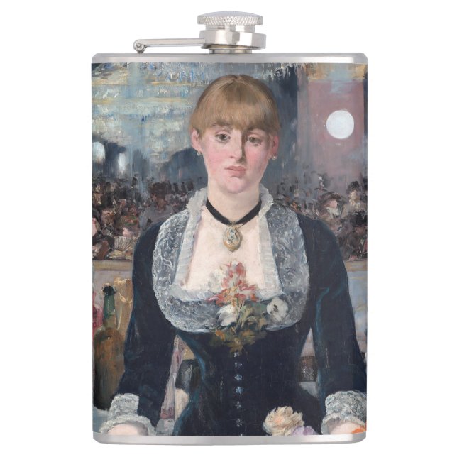 Edouard Manet - A Bar at the Folies-Bergere Flask (Front)