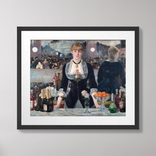 Edouard Manet _ A Bar at the Folies_Bergere Framed Art