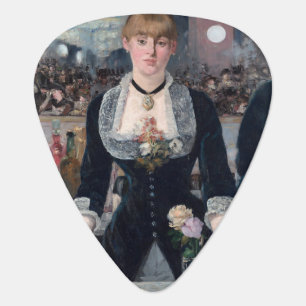 Edouard Manet - A Bar at the Folies-Bergere Guitar Pick