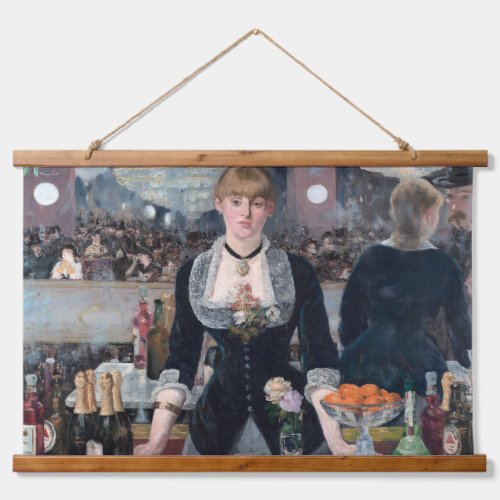 Edouard Manet _ A Bar at the Folies_Bergere Hanging Tapestry