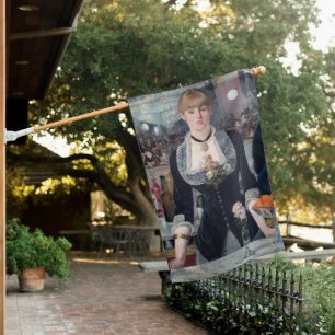 Edouard Manet - A Bar at the Folies-Bergere House Flag