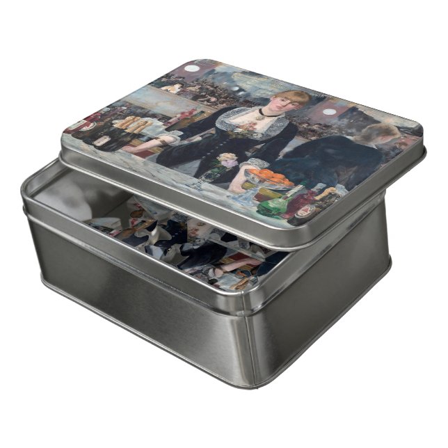 Edouard Manet - A Bar at the Folies-Bergere Jigsaw Puzzle (Lid Open)