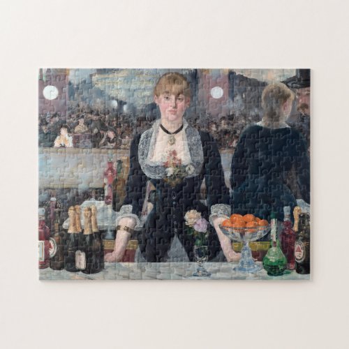 Edouard Manet _ A Bar at the Folies_Bergere Jigsaw Puzzle