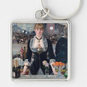 Edouard Manet - A Bar at the Folies-Bergere Keychain