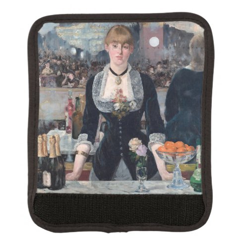 Edouard Manet _ A Bar at the Folies_Bergere Luggage Handle Wrap