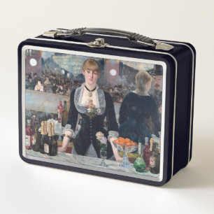 Edouard Manet - A Bar at the Folies-Bergere Metal Lunch Box